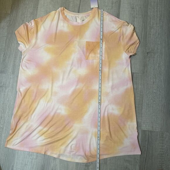 NWT Stars Above Plus 1X Sleep Shirt Nightgown Tie Dye Pink Modal Soft Pajama - Picture 16 of 16